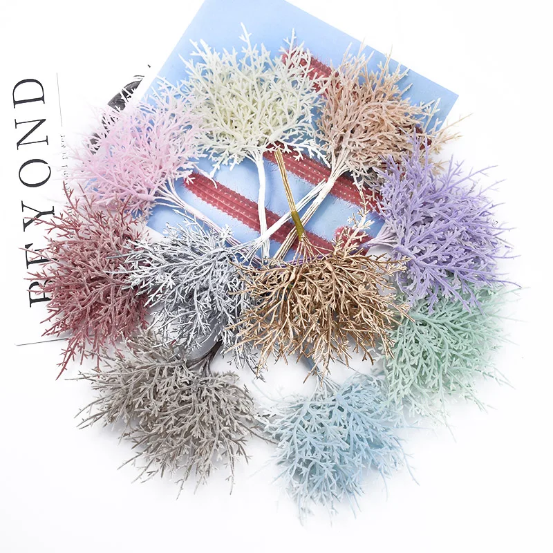 10/30 stück MINI Multicolor Zweige Weihnachten Baum Hochzeit Dekorative Blumen Kränze Vasen für Home
