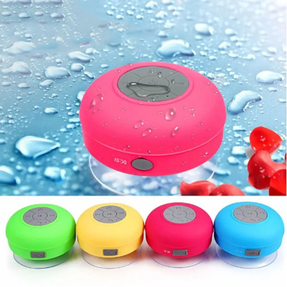 Mini Lautsprecher Tragbare Wasserdichte Drahtlose Freihändige für Duschen Bad Pool Auto Strand Musik