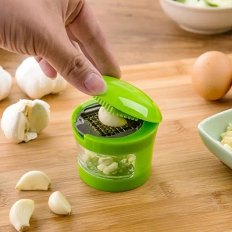 Knoblauch Reibe Mini Tragbare ABS Edelstahl Knoblauch Presse Chopper Slicer Hand Presser Grinder