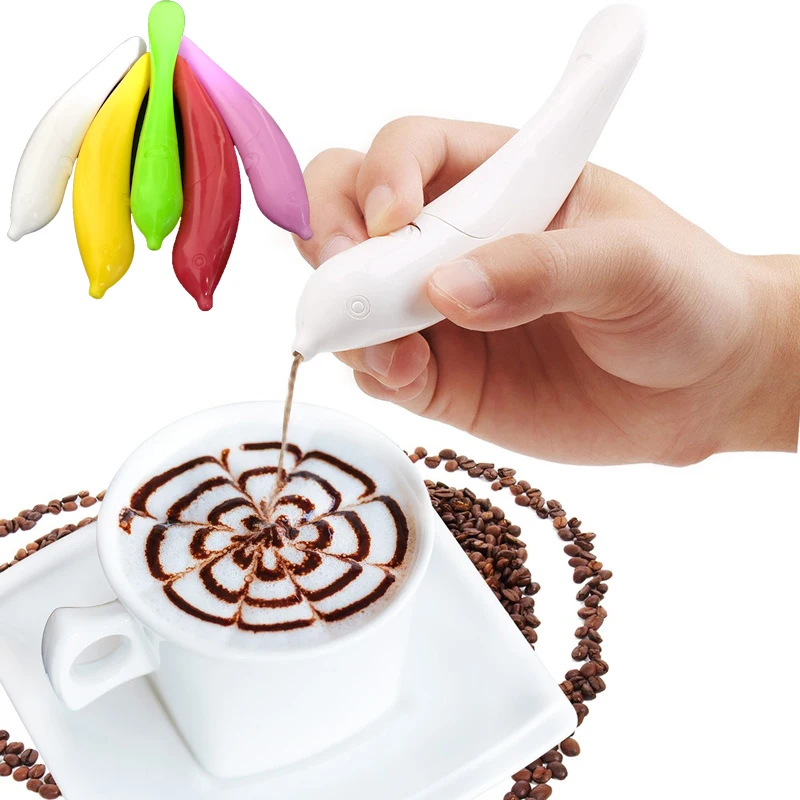 Heißer Verkauf Elektrische Latte Art Pen für Kaffee Kuchen Spice Stift Kuchen Dekoration Stift