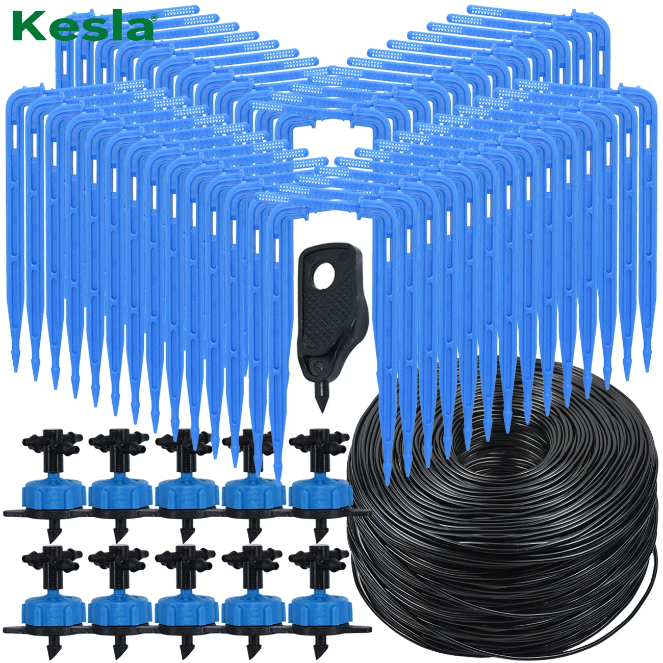 Kesla Gewächshaus Tropf bewässerung 4-Wege 3/5mm 2-Wege Tropf Pfeil Sender Garten automatische Bewässerungs system Topfpflanze 1