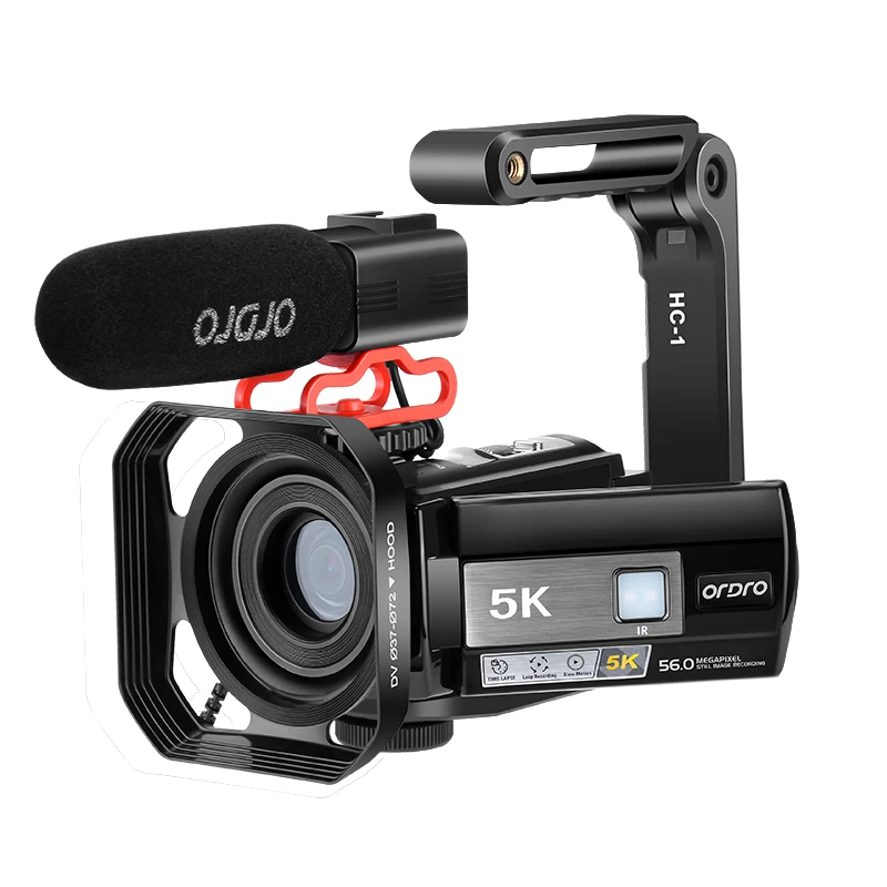 Camcorder Videokamera 4k Professional für Blogger, ordro ae20 ir Nachtsicht WiFi Film madora Full HD