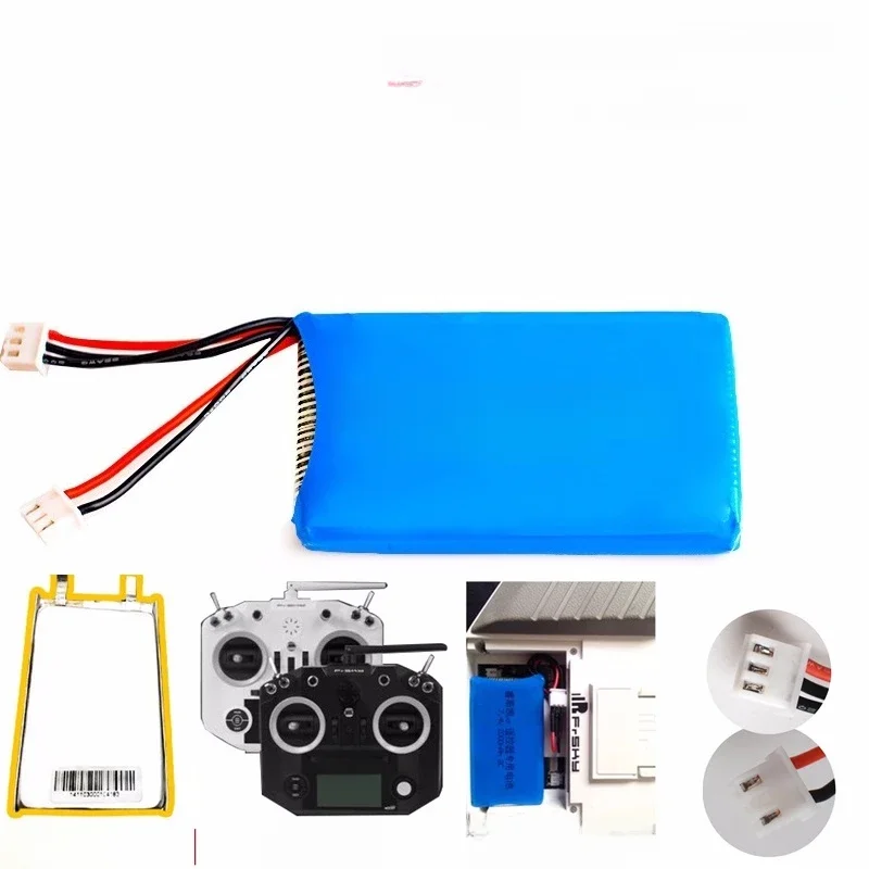 7,4 V 2200mAh Lipo Batterie für FrSky Taranis Q X7 Dx6e Dx6 Sender Spektrum DX8 Rc Ersatzteil 2S