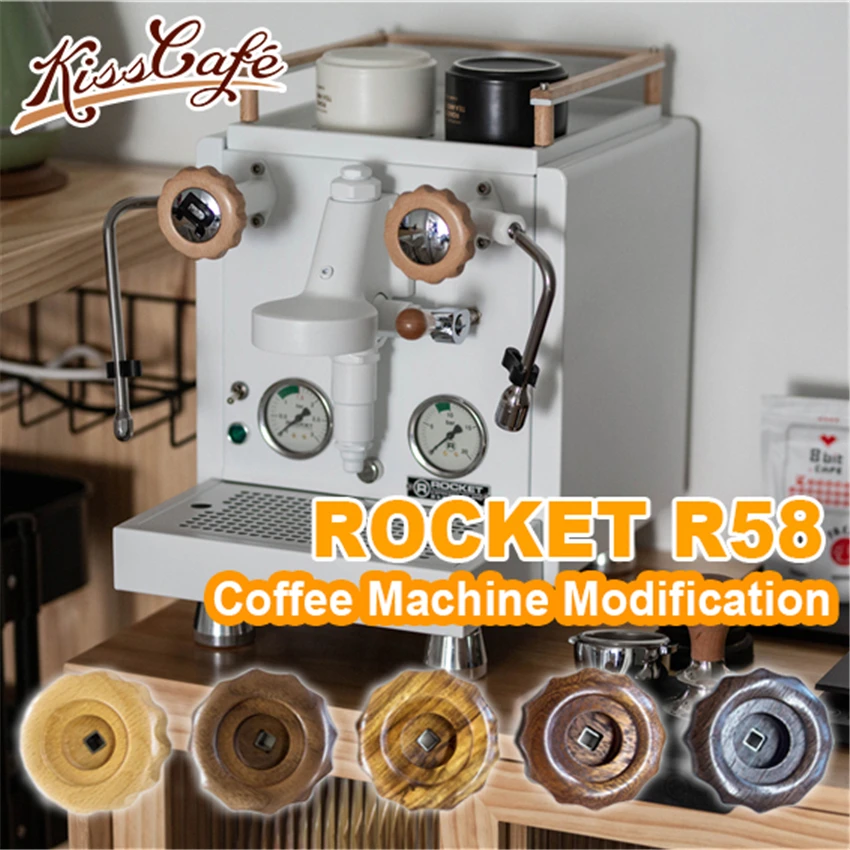 1 Set Kaffee Maschine Modifikation Für RAKETE R58 Holz Griff werkzeuge Espresso Zubehör