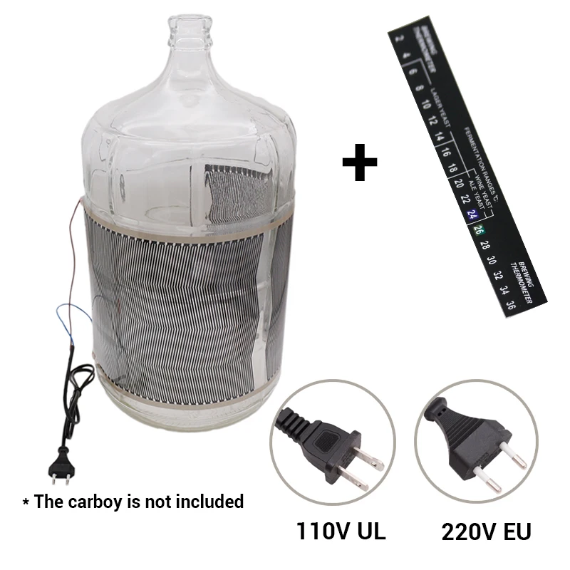 40 Watt Homebrew Elektrische Gärung Wrap Heizung 110v (UL) & 220V (EU) stecker Homebrew Carboy