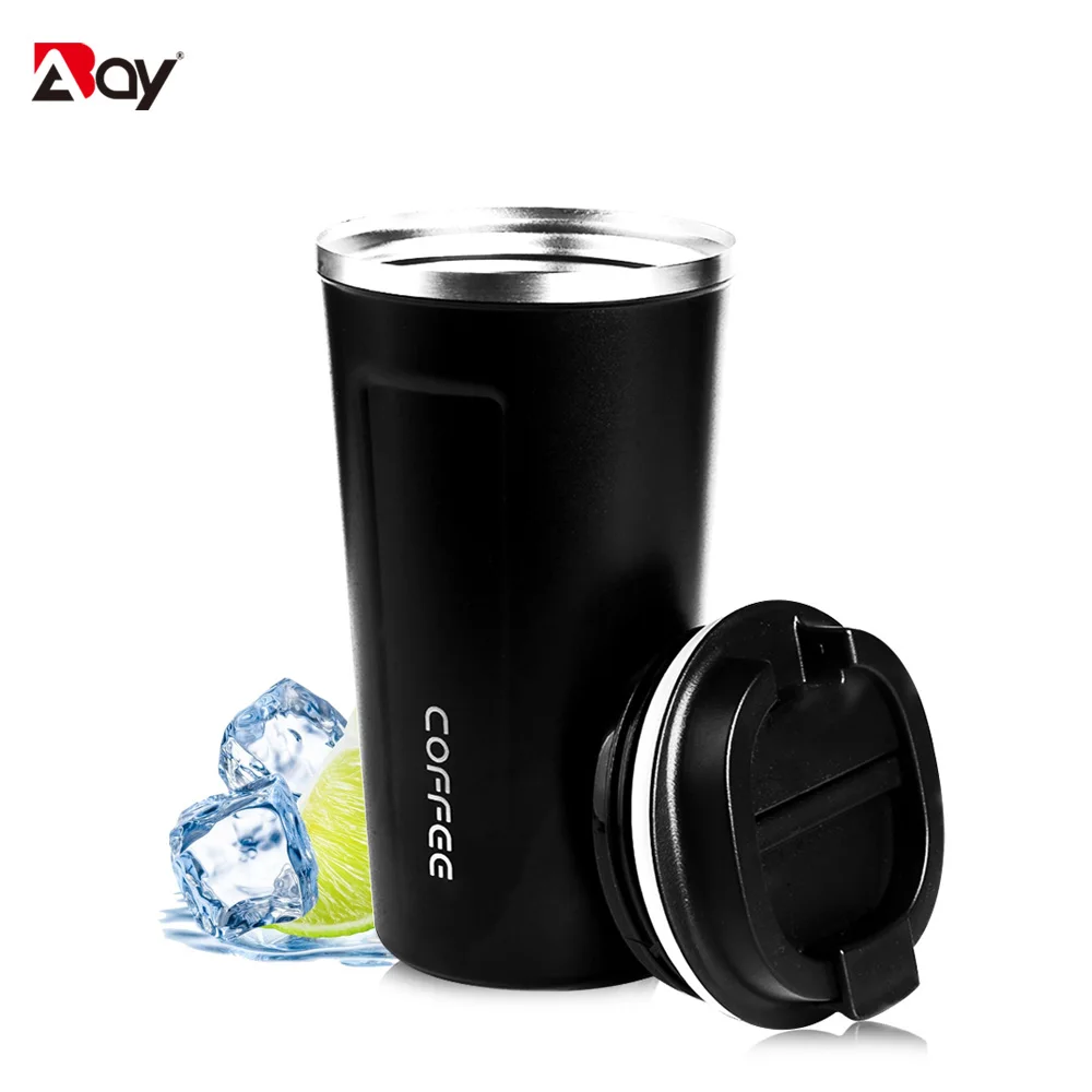 Isolierter Becher mit Deckel heiße Thermoskanne für Kaffee Edelstahl Thermo tasse Wasser flasche