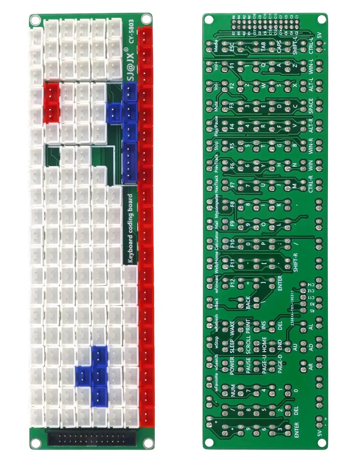 SJ @ JX Entwicklung Tastatur Encoder Board Spiel Controller DIY LED Tastatur Media Musik USB Encoder