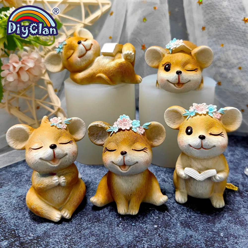 3D Simulation Maus Schokolade Silikon Form Für Kuchen Topper Dekoration Neue Jahr Kerze, Der 2020