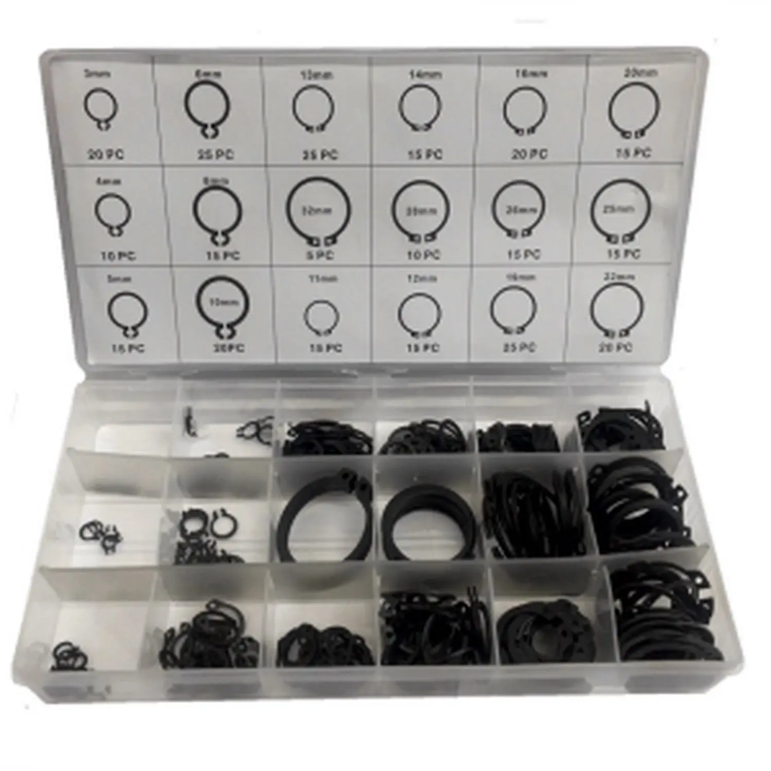 Spiel 300 clips Seeger Sicherungsringe Pack Scheiben oder Beibehaltung Ringe