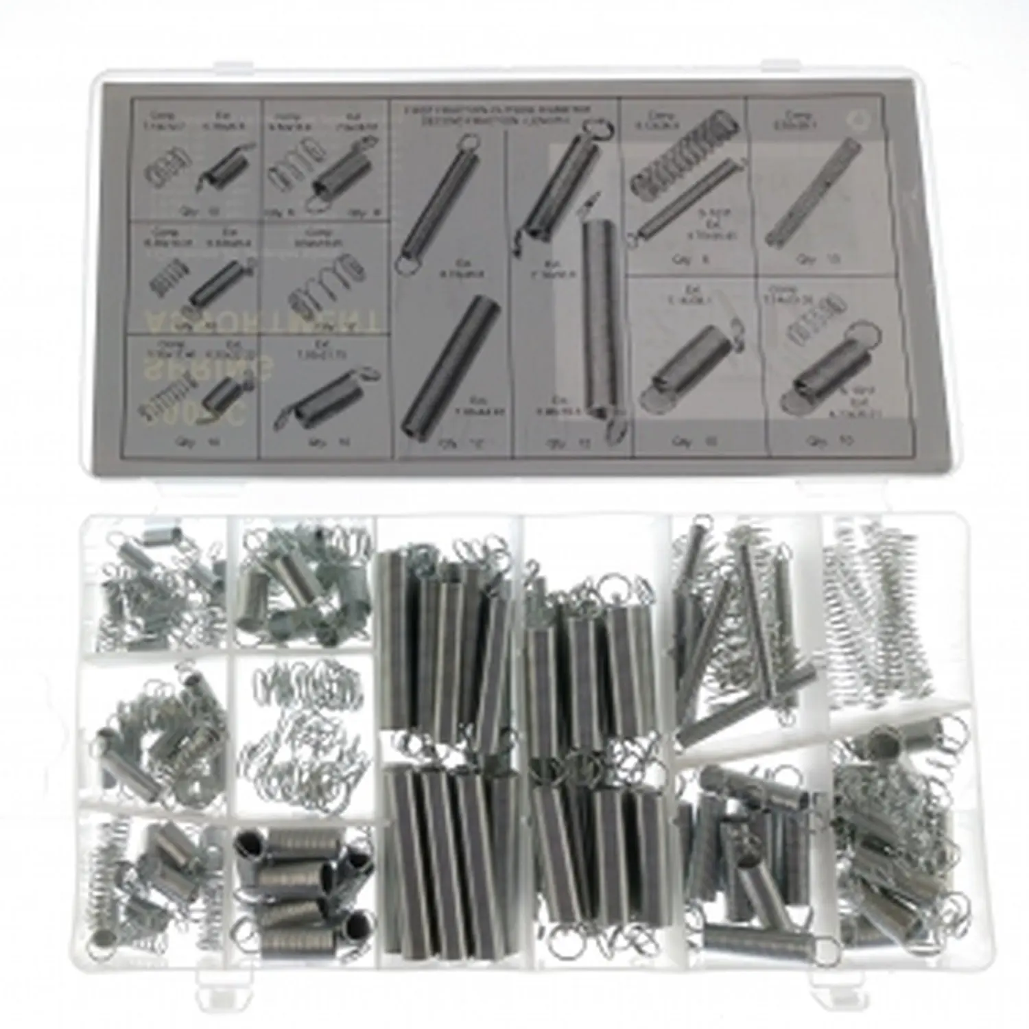 200 stücke Set Assorted Frühling Verlängerung & Kompression in Verschiedenen Größen