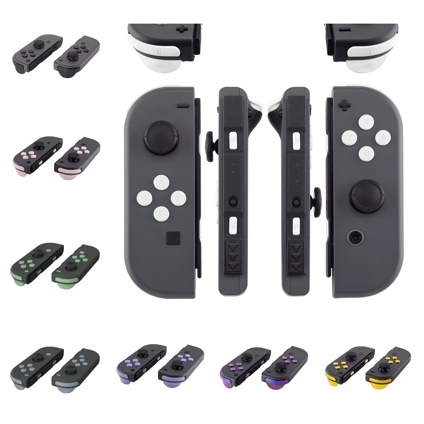 eXtremeRate Komplettset Tasten mit Werkzeugen für NS Switch JoyCon & Switch OLED Joycon ABXY