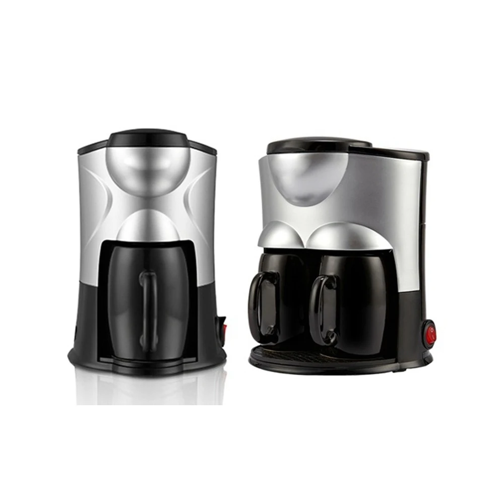 DMWD 1/2 Tasse Haushalt Tropf Kaffeemaschine Automatische Amerikanische Kaffeemaschine Mini Teekanne