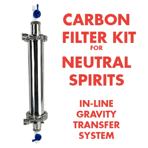 Kegland Aktivkohle filter Inline-Schwerkraft-Kit Homebrew Bier Zubehör