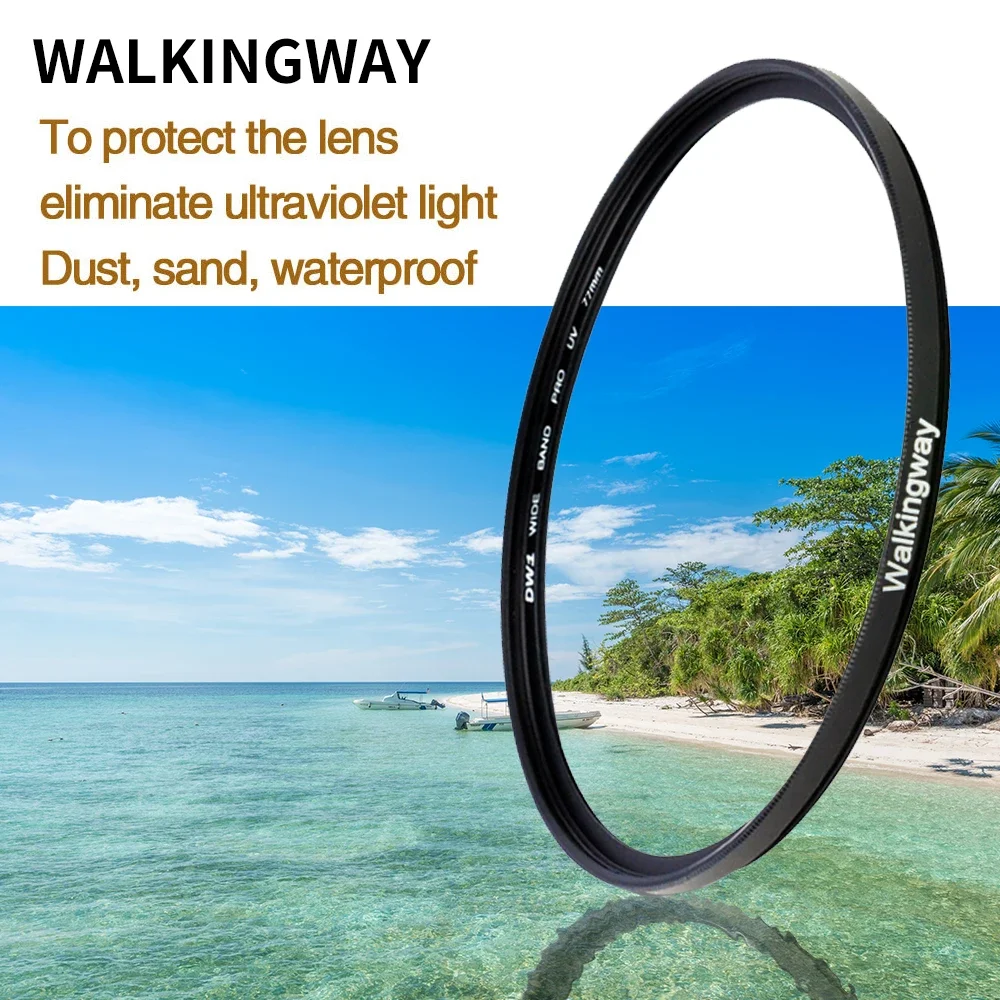 Walkingway UV-Filter 52 mm 77 mm Kamerafilter Ultravioletter Schutzobjektivfilter 49 55 58 62 67 72