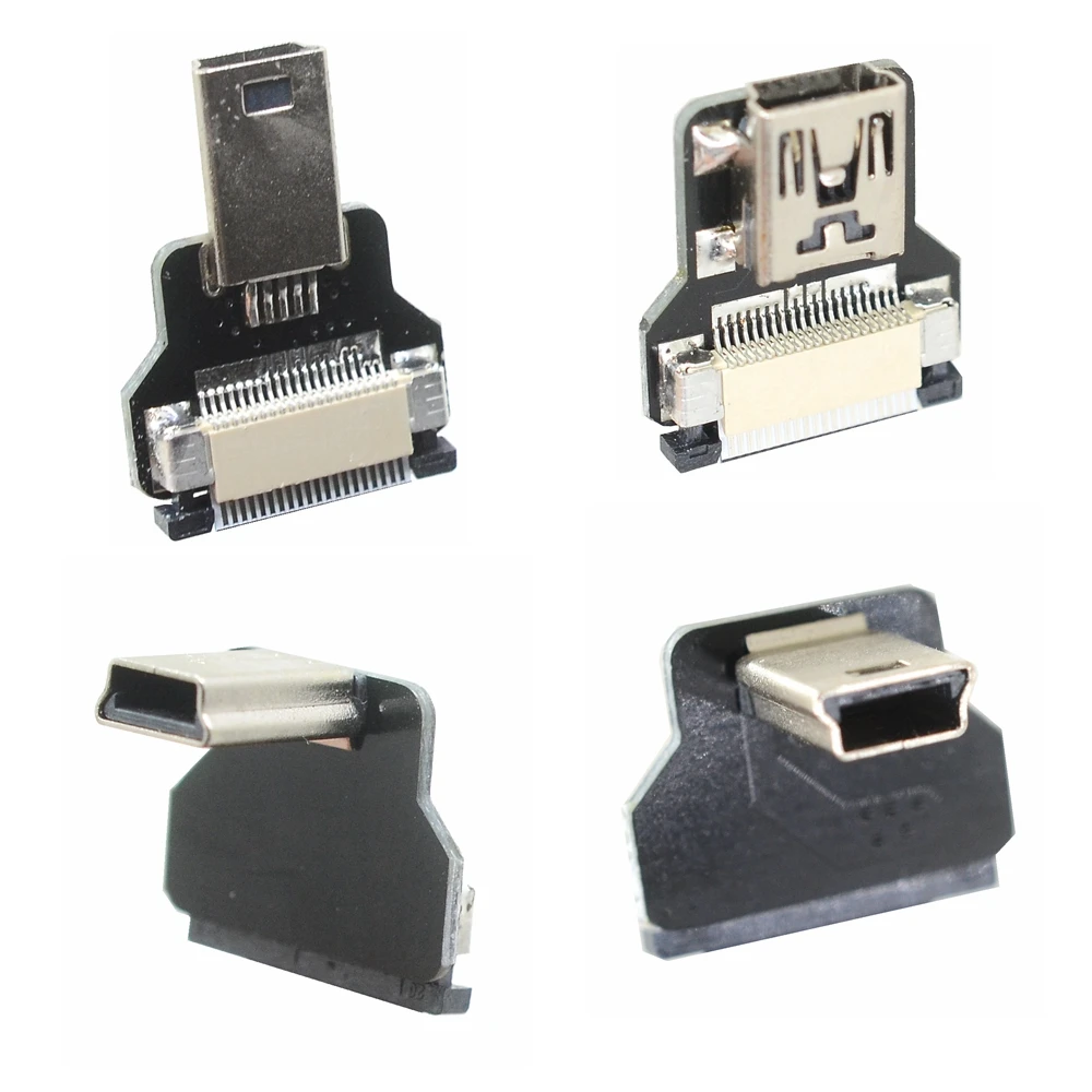FPV Monitor Standard Mini USB Super Flache flexible FPC Lade Kabel 90 Grad Micro USB Band Kabel AV