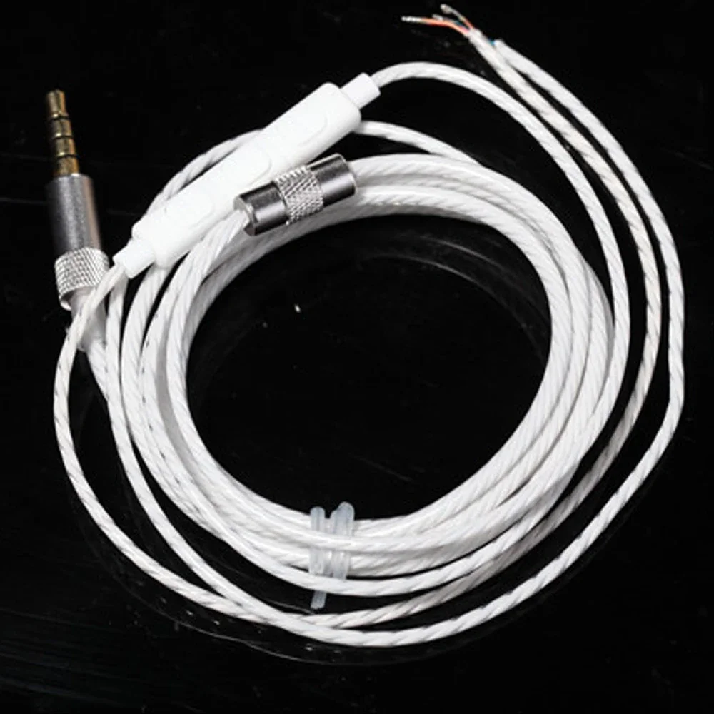 4 farbe 3,5mm Jack DIY Kopfhörer Audio Kabel Controller Reparatur Ersatz Kopfhörer 18 Kupfer Core