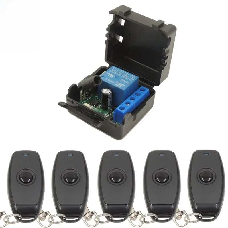 This Neueste 1 Taste Universal Wireless Fernbedienung und 433Mhz DC 12V 1CH Relais Empfänger Modul