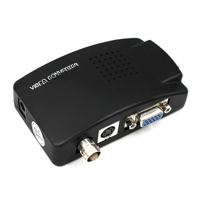 BNC zu VGA Video Konverter S-Video Eingang zu PC VGA Out Adapter Digital Switcher Box Für PC TV