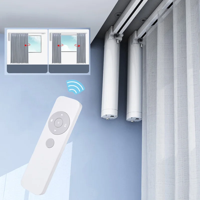 Elektrische Vorhangschienen, Vorhangmotor zum Öffnen und Schließen, Smart Home, Google Home Alexa,