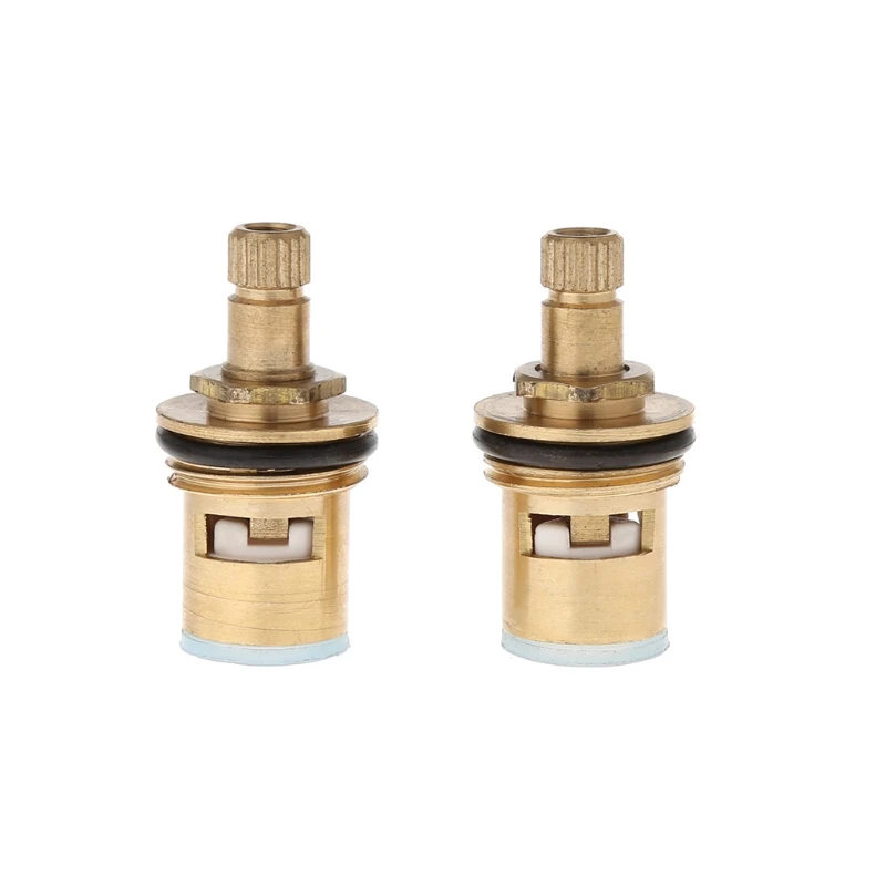 2021 neue 2 Pcs Wasserhahn Ersatz Messing 1/4 Drehen G1/2 "Keramik Disc Patrone Heißer Kaltem