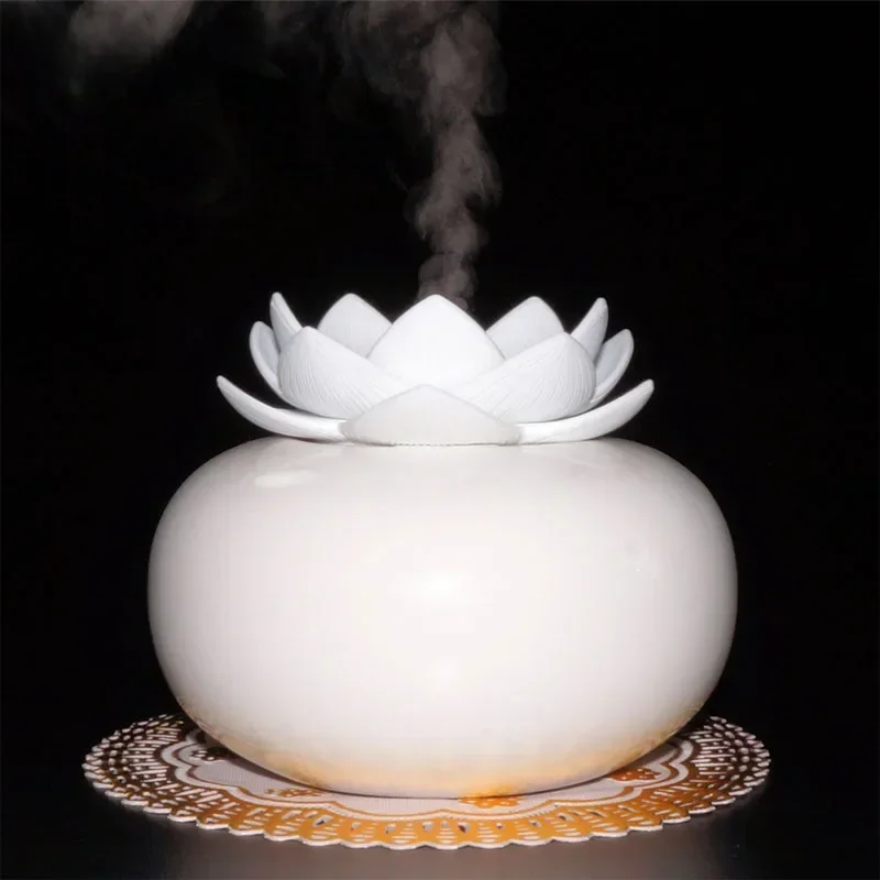 Neue Lotus Luftbefeuchter Aroma Diffusor für Home Office Yoga Aromatherapie Ätherisches Öl Diffusor
