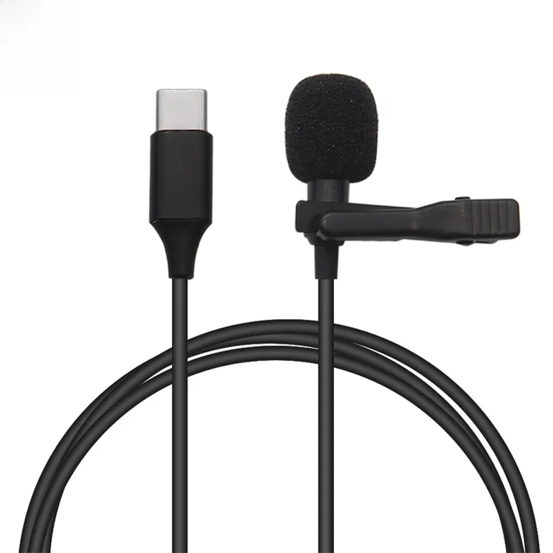 Mini Typ-C Revers Lavalier Clip-on Aufnahmemikrofon Mikrofon für Huawei P10/20/30 Android Smartphone
