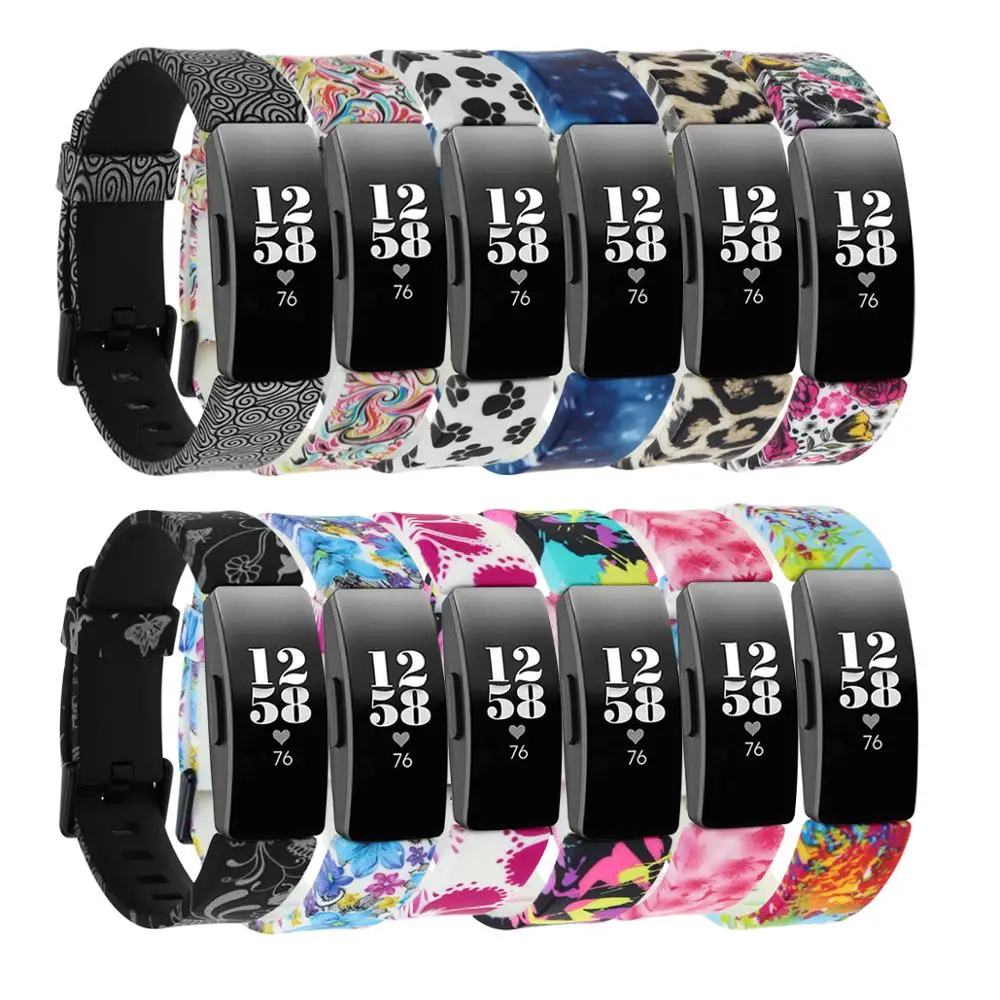 Banda para fitbit inspirehr cinta esportes pulseira à prova dwaterproof água para fitbit inspirar