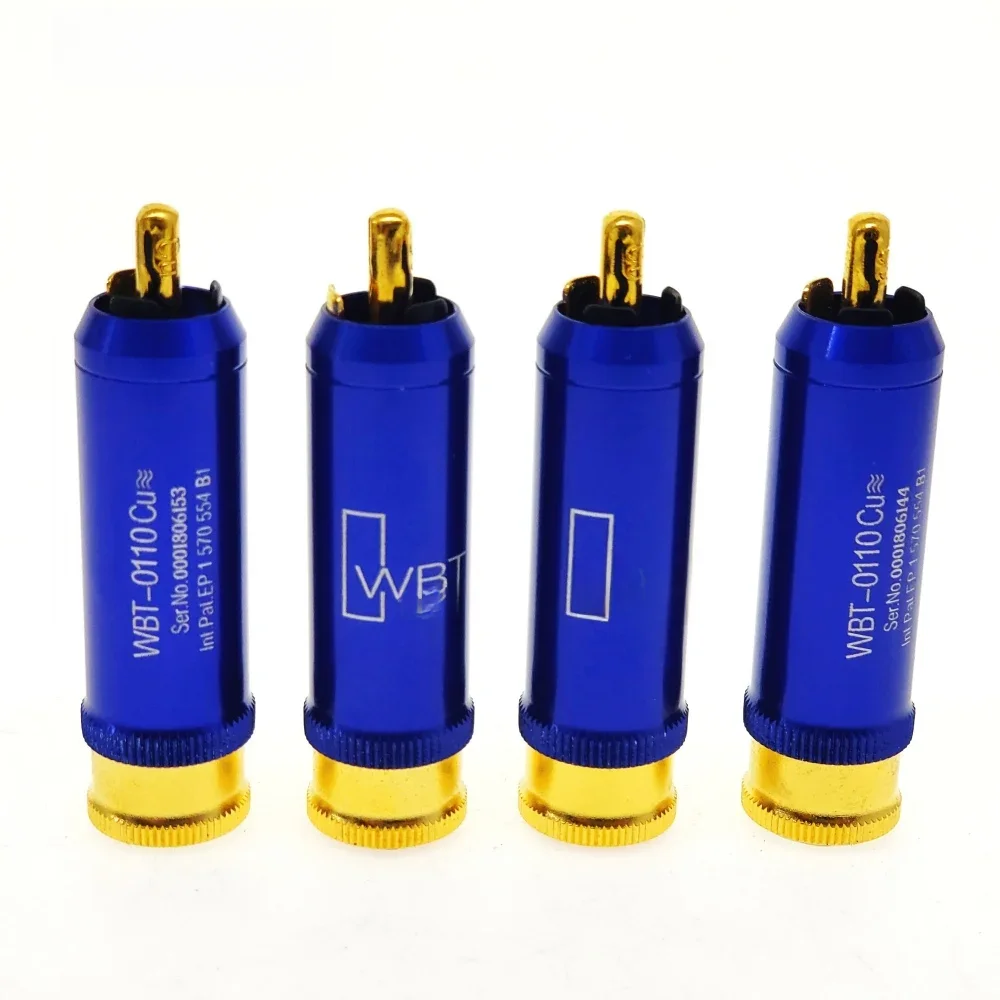 4 stücke WBT-0110Cu Nextgen RCA stecker stecker