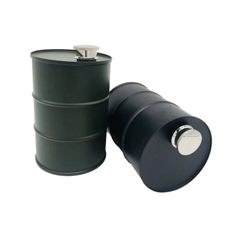 Outdoor-Portable Edelstahl Flachmann Reise Barrel Wein Topf Flasche 750ml Zylindrische Form Wein