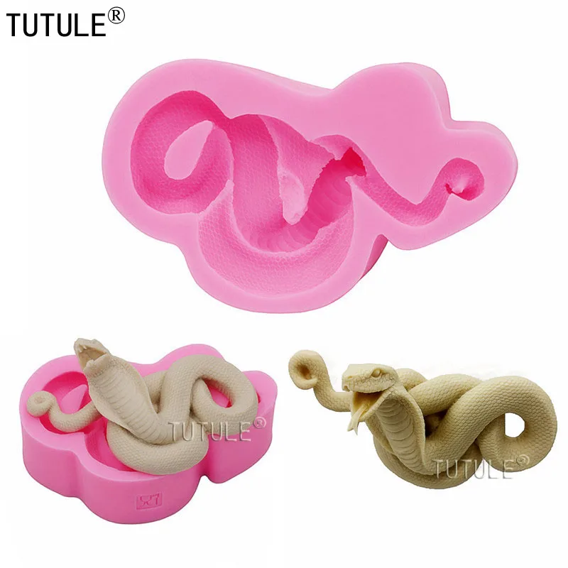 Schlange Silikon Form, Kuchen Ton, Schmuck, bauernhof Schokolade Cookies Form-Lebensmittel sicher