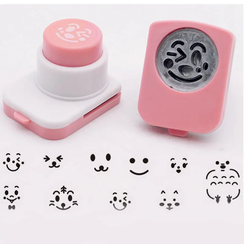 Lächelndes Gesicht Form Sushi Bento Mold Geprägte kinder Reis Bälle Cartoon Vielzahl von Ausdruck