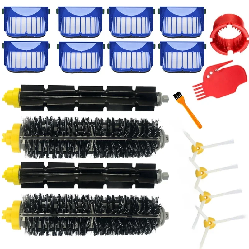 Hohe Qualität Beater Borsten Pinsel AeroVac Blau Filter Seite Pinsel kit für iRobot Roomba 600 610