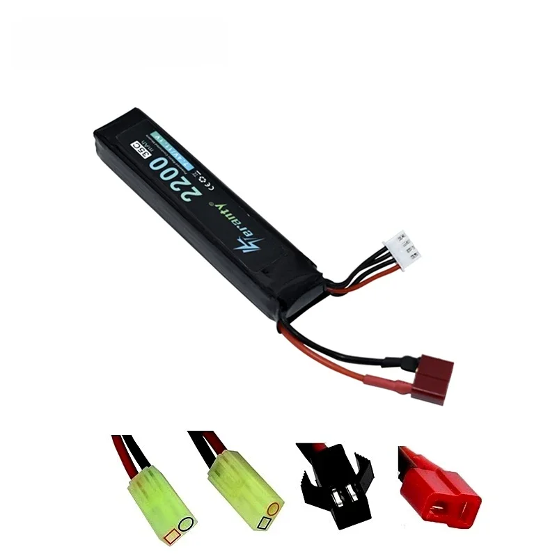 Upgrade 2200mAh 35C Wasser Pistolen 1Pcs 11,1 V Lipo Batterie 3S für AKKU Mini Airsoft BB Luft