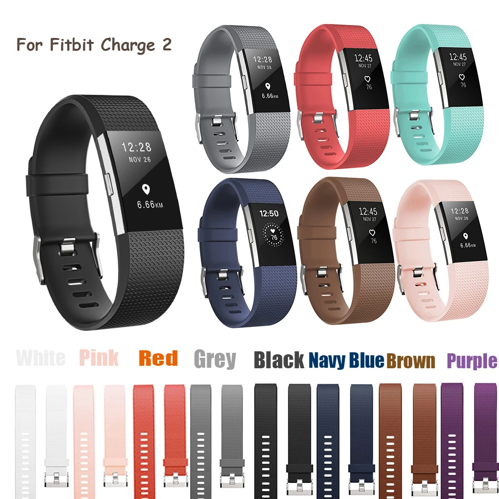 Honecumi pulseira para fitbit charge 2, pulseira de relógio tpu acessório, pulseira para fitbit