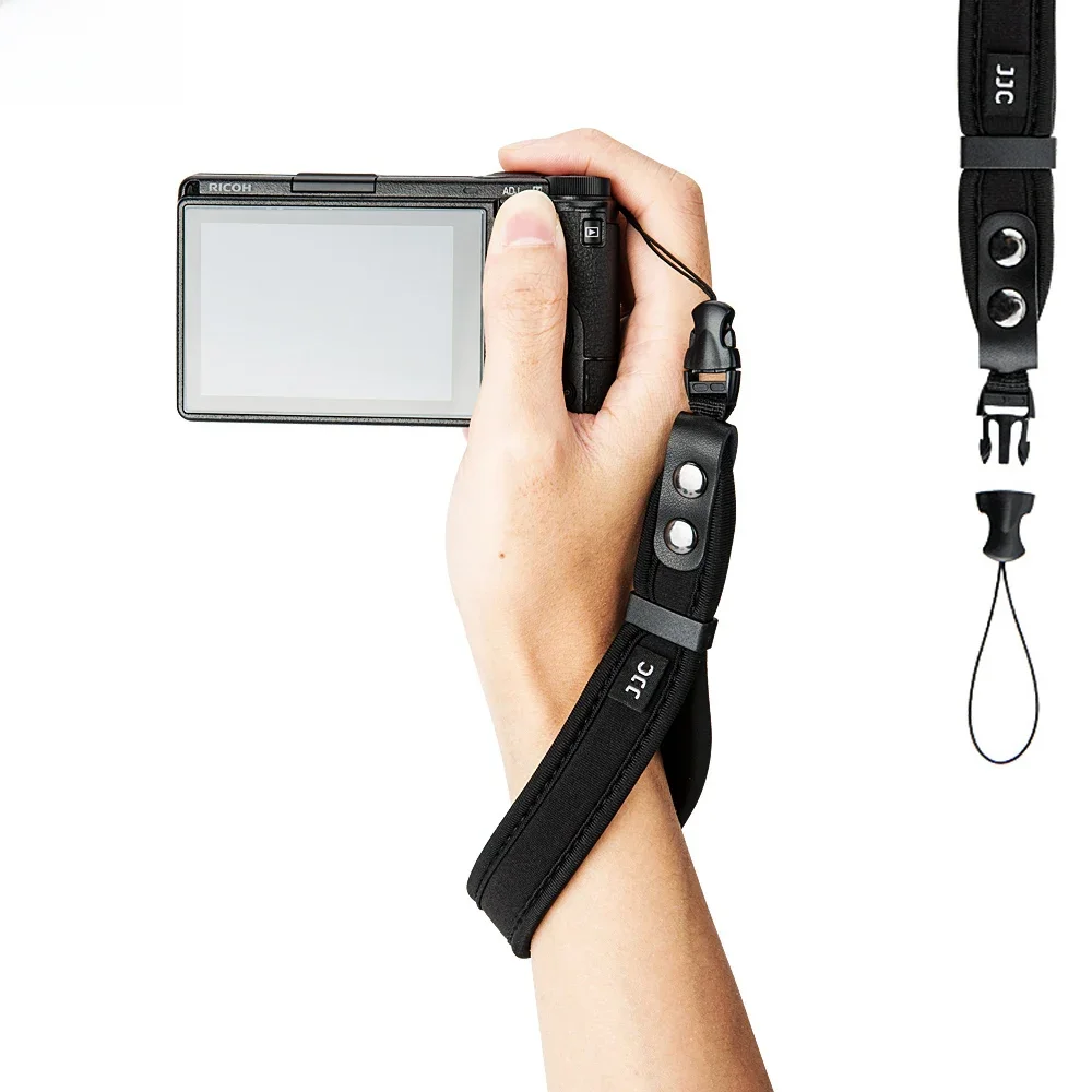 JJC Universal-Kameragurt, weiches Neopren-Handschlaufe für Sony ZV1 ZV-E10 RX100 RX100 VA V IV III