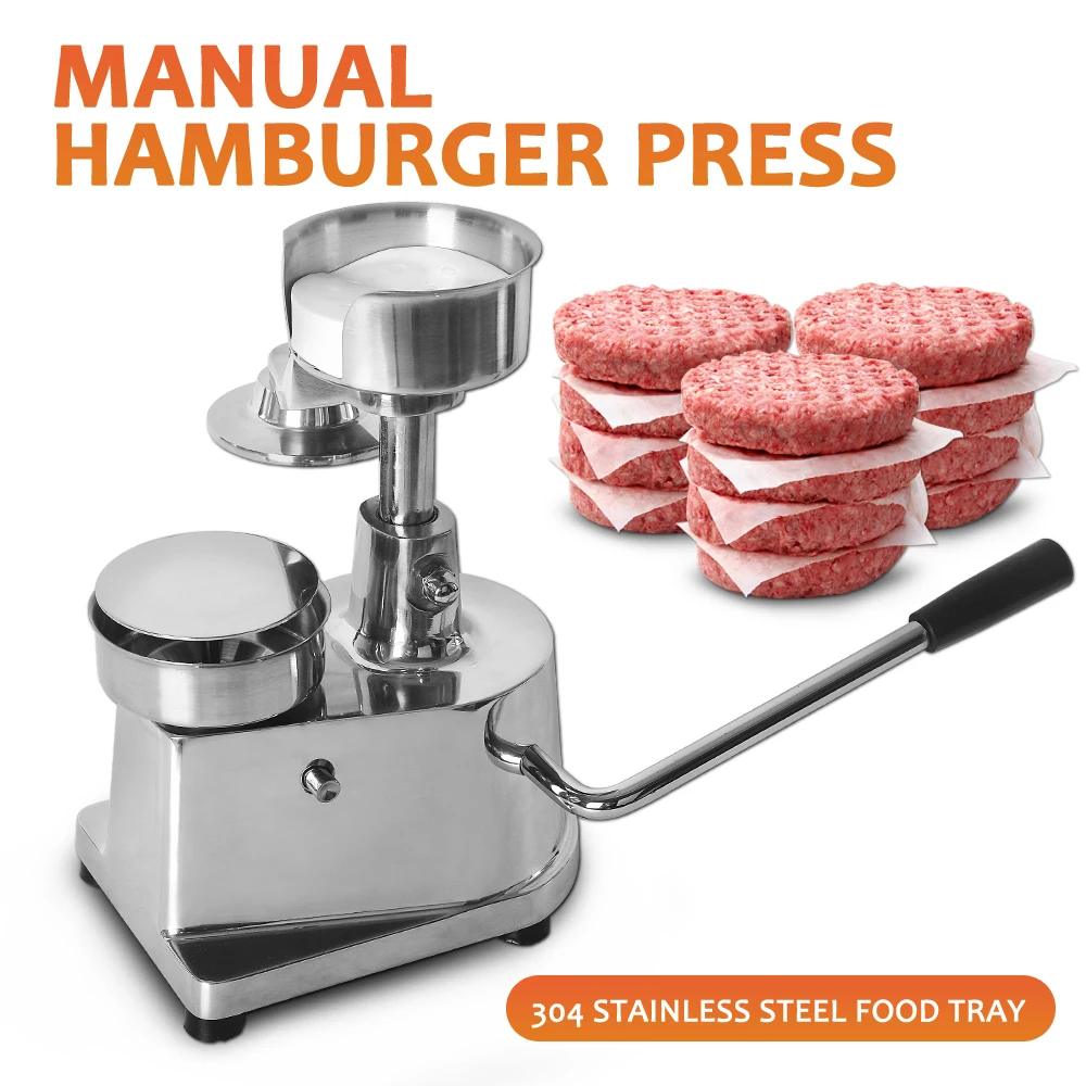 Burger Patty 100-150mm Manuelle Hamburger Presse Maker Burger Forming Maschine Runde Fleisch Form