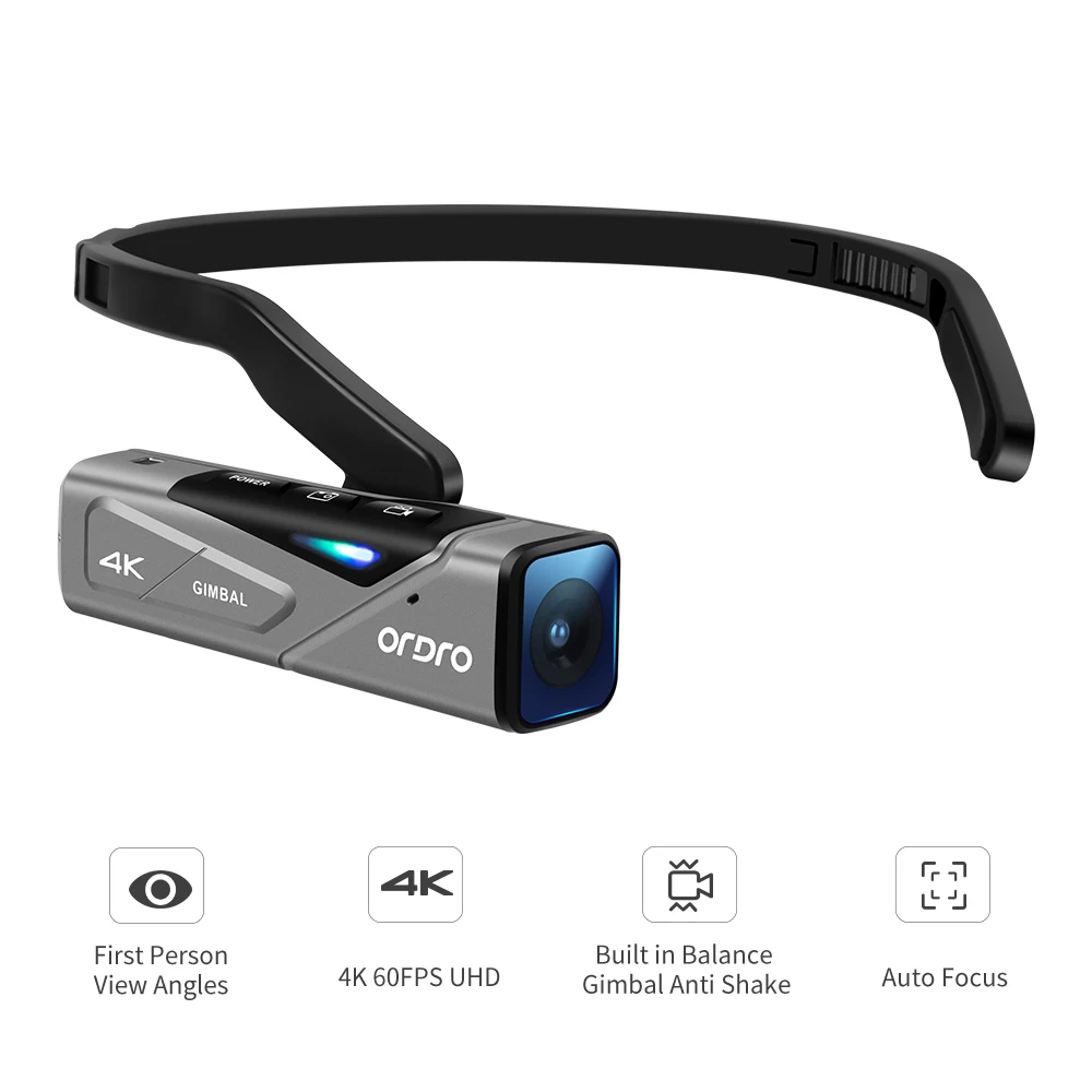 Ordro ep7 youtube video vlog kamera 4k 60fps kopf tragbares wifi pov digital action camcorder profis
