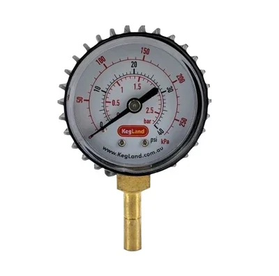 Homebrew Einstellbare Druck Ventil 8mm 5/16 Push in Manometer 0-40psi HAUSE BRAUEN