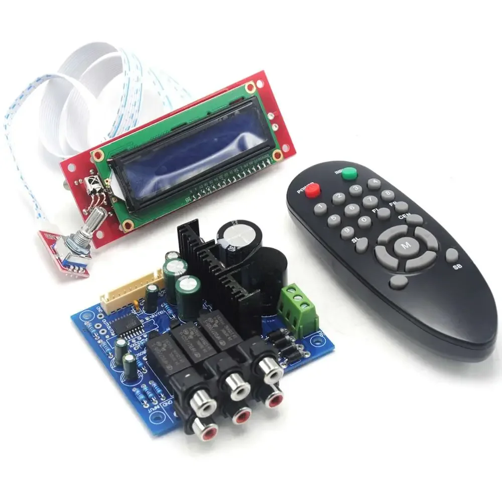 PGA2311 Stero Volumen Preamp Fernbedienung Vorverstärker Board mit LCD für DIY