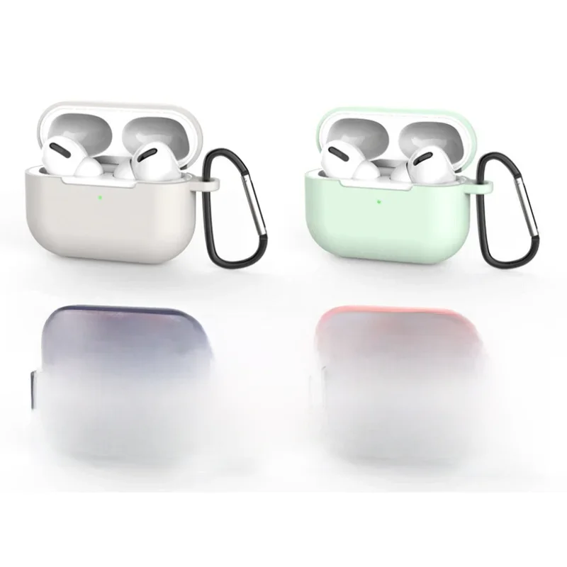 Flüssigkeit Weiche Silikon Fall Für Airpods Pro Fall Drahtlose Bluetooth Fall für airpod pro Fall