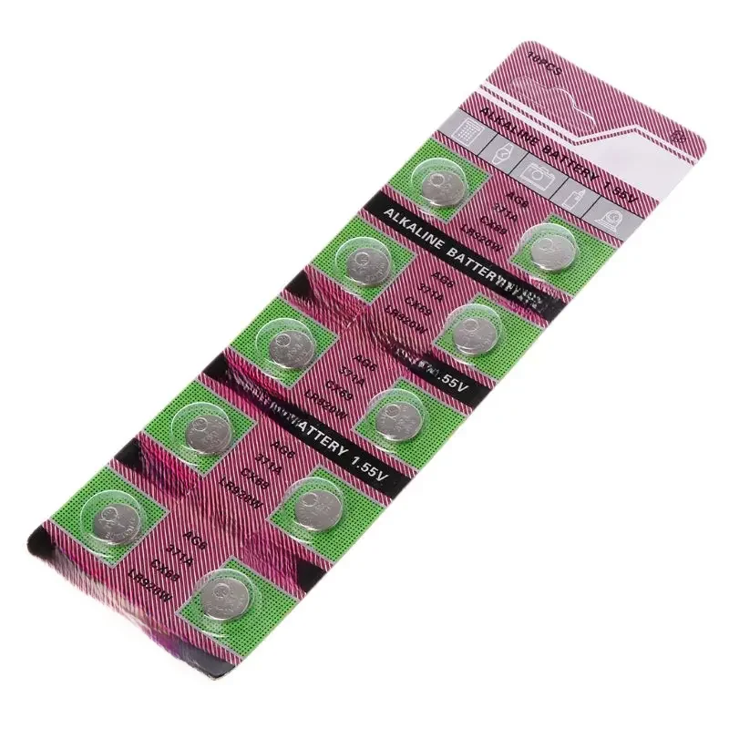 10PCS Alkalische Batterie AG6 1,55 V Knopfzellen 371 SR920SW LR920 SR927 171 370 L921 LR69 SR920 Uhr