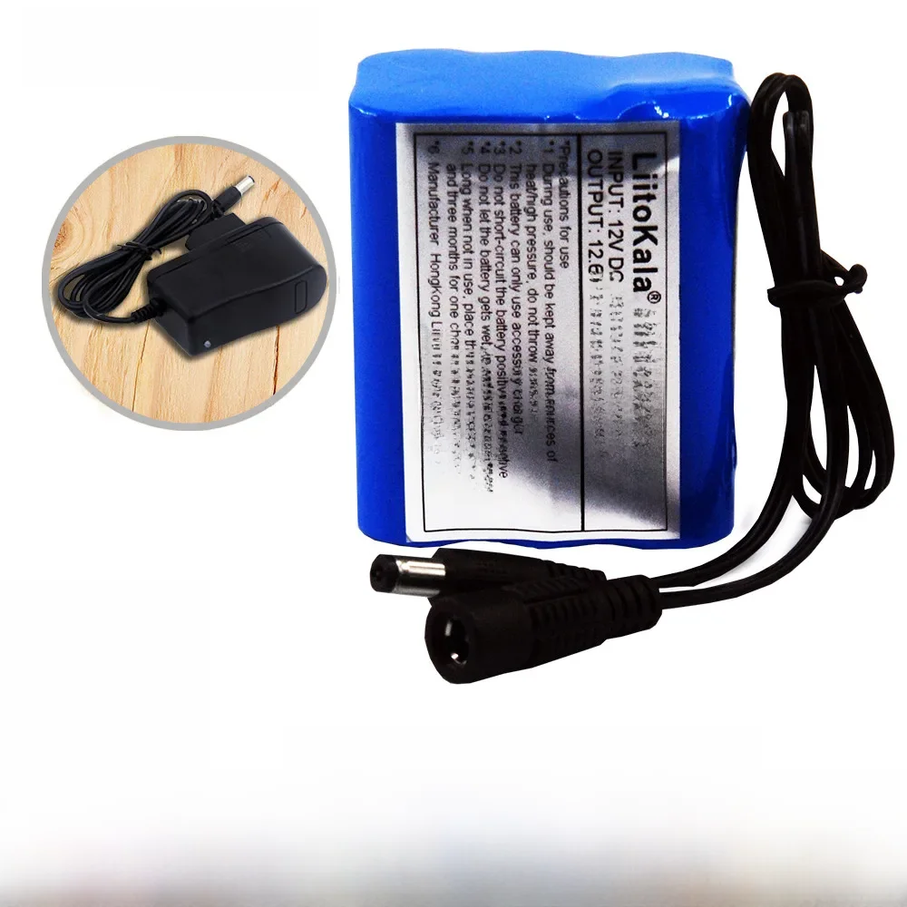 LiitoKala 12V 2200mah 3000mah 3500mah 5600mah batterie Lithium-ionen-akku akku kapazität DC 12,6 v