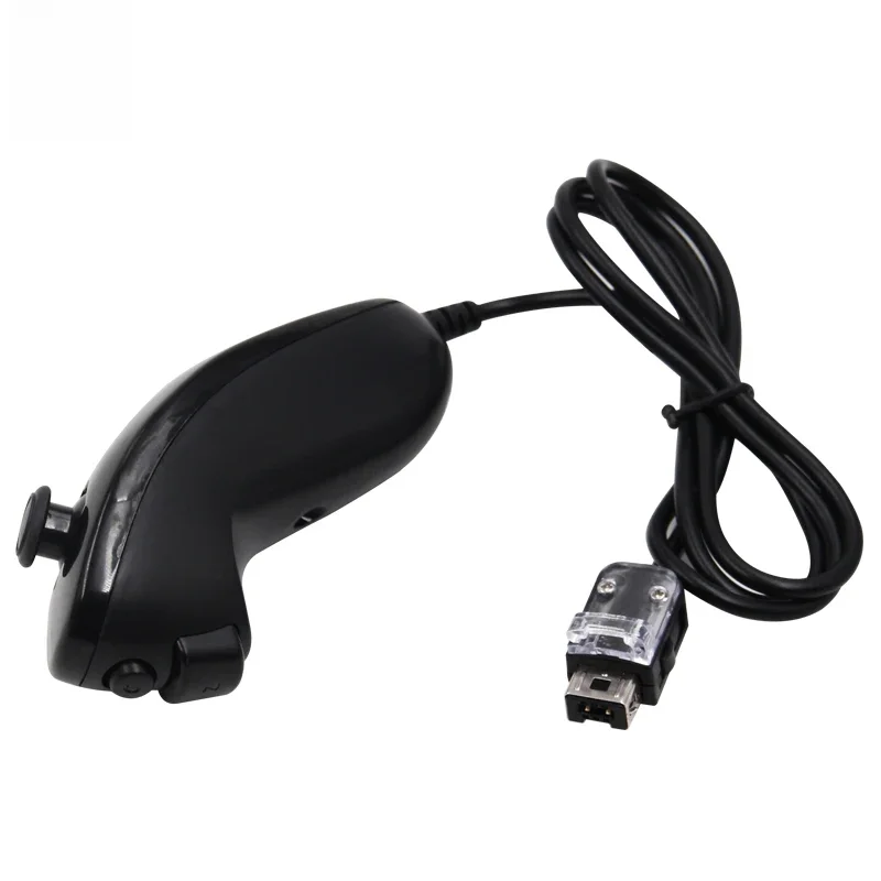 Für Nintend Wii Spiel Controller Joystick Links Hand Gebogene Spiel Griff Controller Nunchuk Für