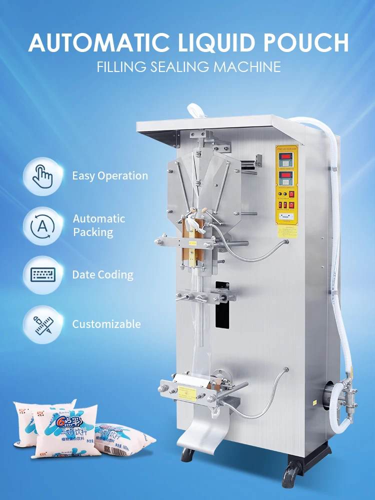 Zonesun automatische beutel wasser beutel beutel füllung verpackungs maschine wasser milchsaft