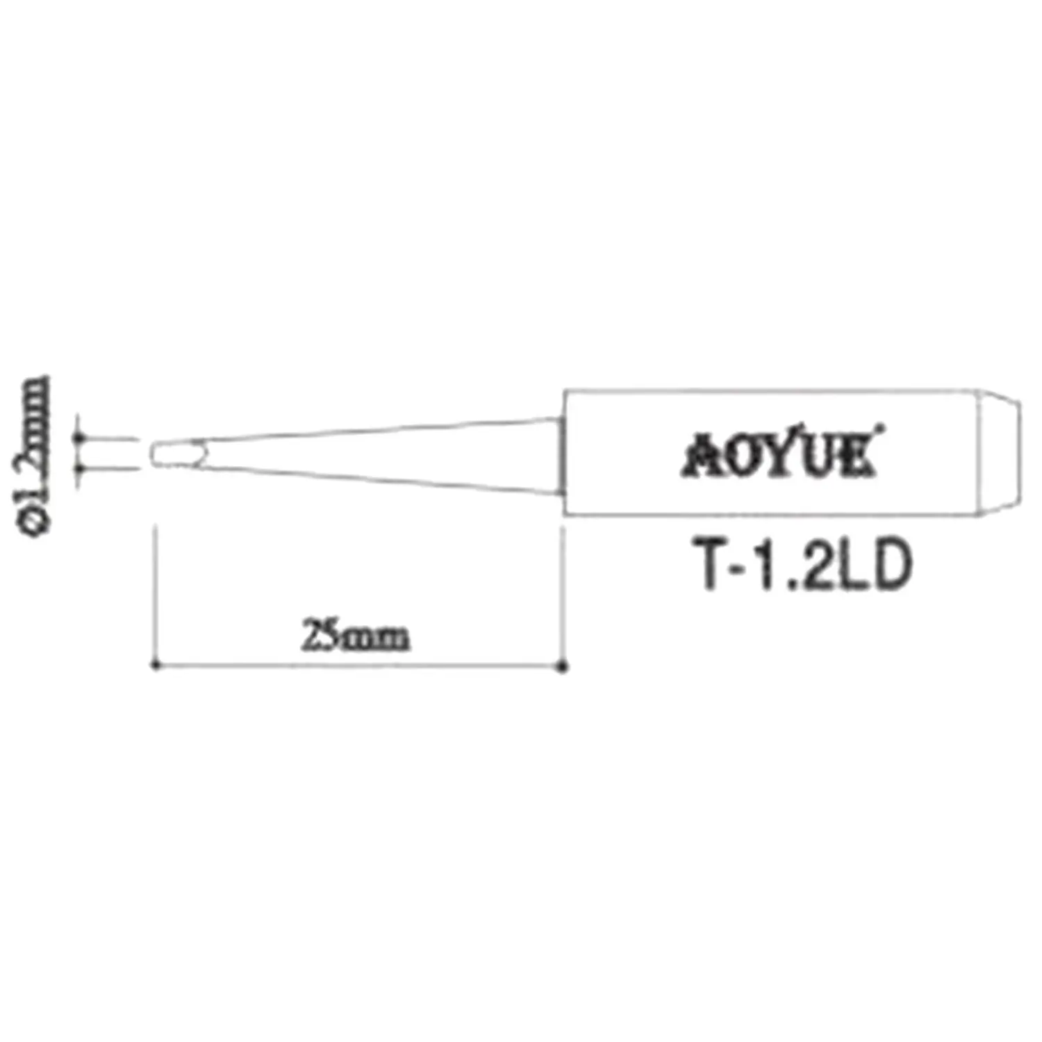 Aoyue T1,2Ld Ersatz Schweißer Spitze