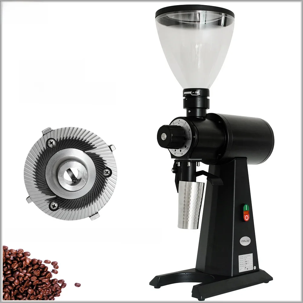 XEOLEO Kommerziellen kaffeemühle 98mm grat mühle Elektrische schleifen kaffee maker Espresso maschine Flache grat Fräsen maschin