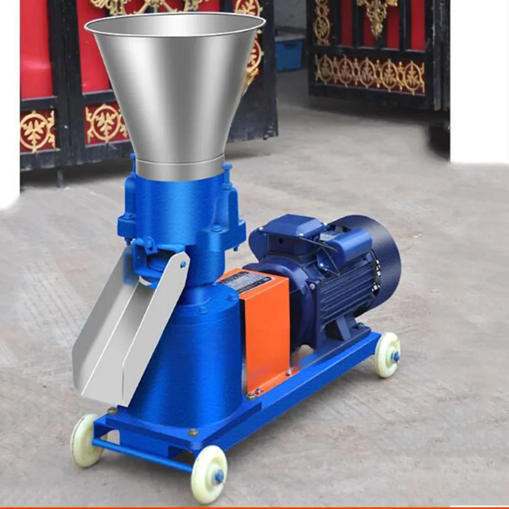 Neue art Pellets Maschine Holz Feed Pellet Mill220V/380V Tierfutter Granulator hohe effizienz