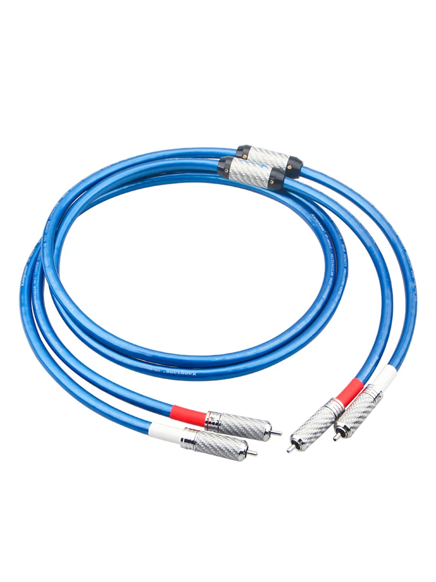 Xangsane SP-8001Cu 5n hifi occ kupferdraht audio signal kabel carbon faser hochwertige rca zu rca