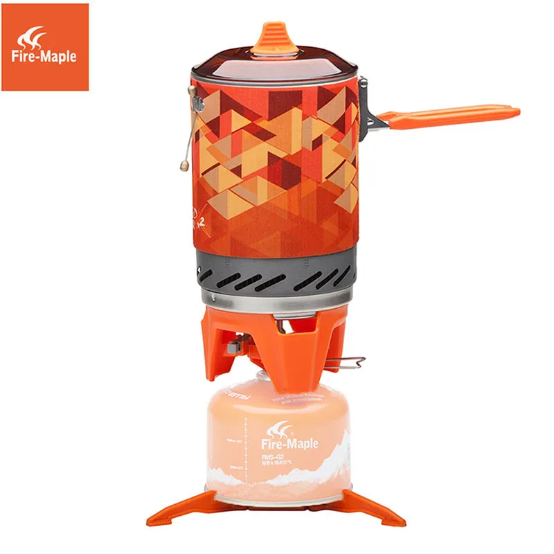 Feuer Ahorn X2 Outdoor Gasherd Brenner Tourist Tragbare Kochen System Mit Wärme Tauscher Topf FMS-X2