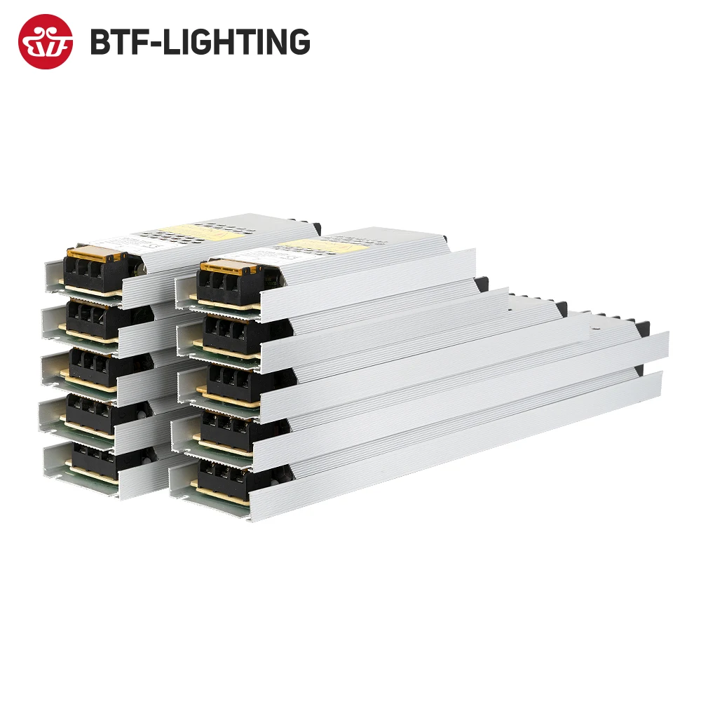 Ultra Thin LED Power Supply AC190V 240V to DC12V 24V 60W 100W 150W 200W 300W Transformer Adapter